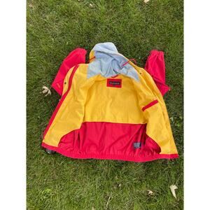 Mackintosh Jacket Red Blue Yellow Size S